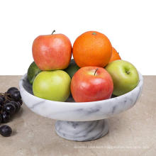 10" x 10" Marble Fruit Bowl on Pedestal